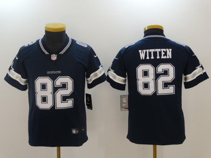 Youth Dallas cowboys #82 Witten Blue Nike Vapor Untouchable Limited NFL Jerseys->youth nfl jersey->Youth Jersey